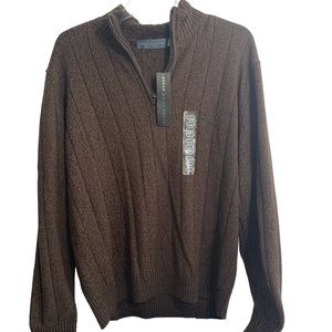 NWT Oscar de la Renta 1/4 zip sweater Sherpa collar 2X